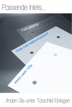 Einleger Türschild